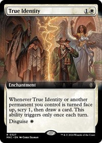 Magic: The Gathering Single - Commander: Murders at Karlov Manor - True Identity (Extended Art) - Rare/327 Lightly Played