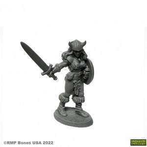 Bones USA Dungeon Dwellers - JANA FROSTWIND, HUMAN BARBARIAN 07025