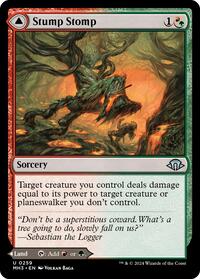 Magic: The Gathering Single - Modern Horizons 3 - Stump Stomp - FOIL Uncommon/0259 - Lightly Played