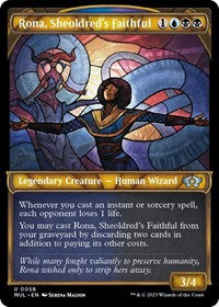 Magic: The Gathering Single - March of the Machine: Multiverse Legends - Rona, Sheoldred's Faithful - Uncommon/0058 - Lightly Played