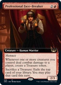 Magic: The Gathering Single - Streets of New Capenna - Professional Face-Breaker (Extended Art) (Foil) - Rare/426 - Lightly Played