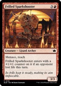 Magic: The Gathering Single - Bloomburrow - Frilled Sparkshooter - FOIL Common/0136 - Lightly Played