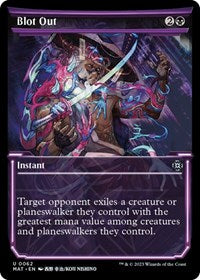 Magic: The Gathering Single - March of the Machine: The Aftermath - Blot Out (Showcase) (Foil) - Uncommon/0062 - Lightly Played