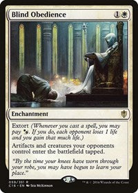 Magic: The Gathering Single - Commander 2016 - Blind Obedience - Rare/059 Lightly Played