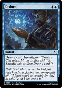 Magic: The Gathering Single - Murders at Karlov Manor - Deduce - FOIL Common/0052 Lightly Played