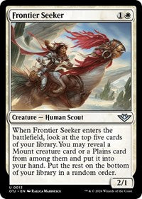 Magic: The Gathering Single - Outlaws of Thunder Junction - Frontier Seeker - FOIL Uncommon/0013 Lightly Played