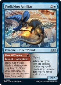 Magic: The Gathering Single - Wilds of Eldraine - Frolicking Familiar (Foil) - Uncommon/0226 Lightly Played
