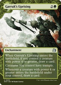 Magic: The Gathering Single - Wilds of Eldraine: Enchanting Tales - Garruk's Uprising (Foil) - Uncommon/0053 Lightly Played