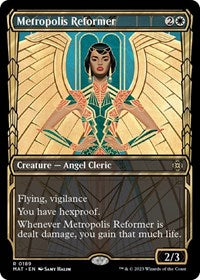 Magic: The Gathering Single - March of the Machine: The Aftermath - Metropolis Reformer (Halo Foil) - Rare/0189 - Lightly Played