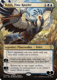 Magic: The Gathering Single - Commander: Bloomburrow - Teferi, Time Raveler (Borderless) - Mythic/0092 - Lightly Played