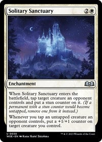 Magic: The Gathering Single - Wilds of Eldraine - Solitary Sanctuary - FOIL Uncommon/0030 Lightly Played