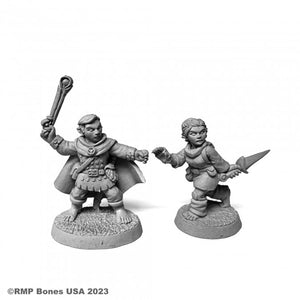 Reaper Bones USA - HALFLING RANGER AND ROGUE 07104