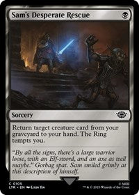 Magic: The Gathering Single - Universes Beyond: The Lord of the Rings: Tales of Middle-earth - Sam's Desperate Rescue (Foil) - Common/0105 - Lightly Played