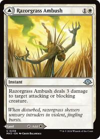 Magic: The Gathering Single - Modern Horizons 3 - Razorgrass Ambush - FOIL Uncommon/0238 - Lightly Played