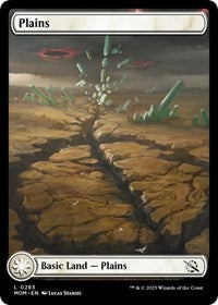 Magic: The Gathering Single - March of the Machine - Plains (0283) (Foil) - Land/0283 - Lightly Played