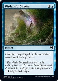 Magic: The Gathering Single - Kaldheim - Disdainful Stroke (Foil) - Common/054 - Lightly Played