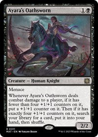 Magic: The Gathering Single - March of the Machine: The Aftermath - Ayara's Oathsworn (Foil) - Rare/0011 - Lightly Played