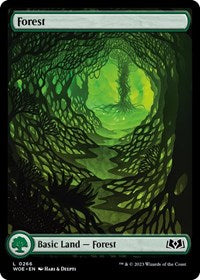 Magic: The Gathering Single - Wilds of Eldraine - Forest (0266) - FOIL Land/0266 Lightly Played