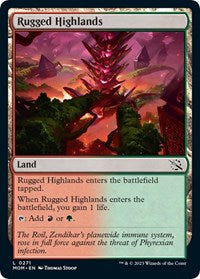 Magic: The Gathering Single - March of the Machine - Rugged Highlands - Common/0271 - Lightly Played