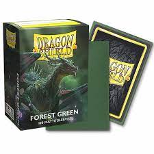 Dragon Shields: (100) Forest Green Standard Sleeves