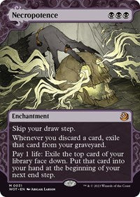 Magic: The Gathering Single - Wilds of Eldraine: Enchanting Tales - Necropotence - Mythic/0031 Lightly Played