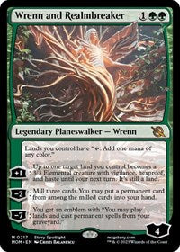 Magic: The Gathering Single - March of the Machine - Wrenn and Realmbreaker (Foil) - Mythic/0217 - Lightly Played