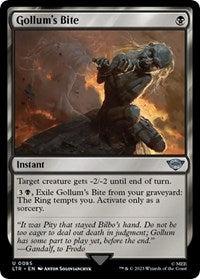 Magic: The Gathering Single - Universes Beyond: The Lord of the Rings: Tales of Middle-earth - Gollum's Bite (Foil) - Uncommon/0085 - Lightly Played