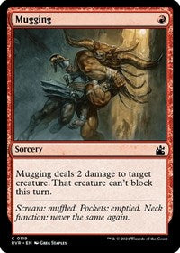 Magic: The Gathering Single - Ravnica Remastered - Mugging (Foil) - Common/0119 Lightly Played
