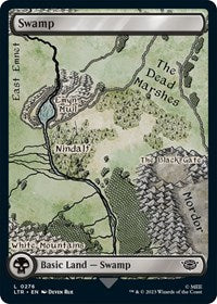 Magic: The Gathering Single - Universes Beyond: The Lord of the Rings: Tales of Middle-earth - Swamp (0276) (Foil) - Land/0276 - Lightly Played