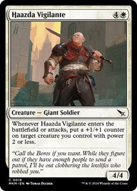 Magic: The Gathering Single - Murders at Karlov Manor - Haazda Vigilante - FOIL Common/0018 Lightly Played