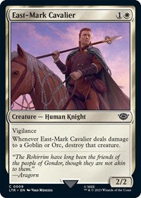 Magic: The Gathering Single - Universes Beyond: The Lord of the Rings: Tales of Middle-earth - East-Mark Cavalier (Foil) - Common/0009 - Lightly Played