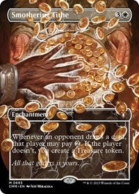 Magic: The Gathering Single - Commander Masters - Smothering Tithe (Borderless) - FOIL Mythic/0693 - Lightly Played