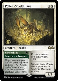 Magic: The Gathering Single - Wilds of Eldraine - Pollen-Shield Hare - PRE-RELEASE - Rare/0233 - Lightly Played