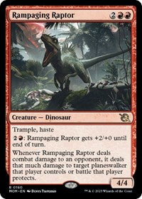 Magic: The Gathering Single - March of the Machine - Rampaging Raptor - Rare/0160 - Lightly Played