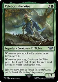 Magic: The Gathering Single - Universes Beyond: The Lord of the Rings: Tales of Middle-earth - Celeborn the Wise (Foil) - Uncommon/0156 - Lightly Played