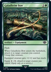 Magic: The Gathering Single - Universes Beyond: The Lord of the Rings: Tales of Middle-earth - Galadhrim Bow (Foil) - Common/0167 - Lightly Played