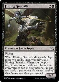 Magic: The Gathering Single - March of the Machine - Flitting Guerrilla (Foil) - Common/0105 - Lightly Played
