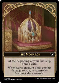 Magic: The Gathering Single - Commander Masters - The Monarch // Spider Double-Sided Token -Common/0050 - Lightly Played