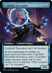 Magic: The Gathering Single - Commander: Streets of New Capenna - Cephalid Facetaker (Extended Art) - Rare/124 Lightly Played