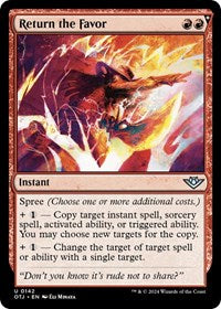 Magic: The Gathering Single - Outlaws of Thunder Junction - Return the Favor - FOIL Uncommon/0142 Lightly Played