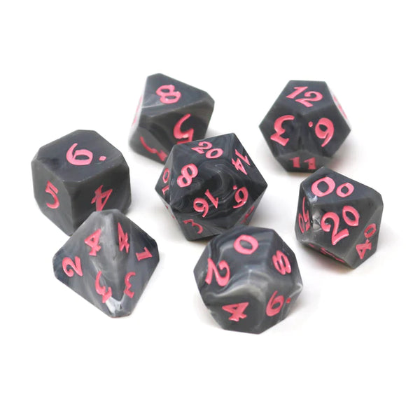 7pc RPG Set - Avalore Talisman Ash with Pale Pink