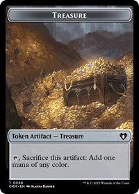 Magic: The Gathering Single - Commander Masters - Treasure // Assassin Double-Sided Token - FOIL Token/0048 - Lightly Played