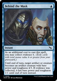 Magic: The Gathering Single - Murders at Karlov Manor - Behind the Mask - FOIL Common/0039 Lightly Played