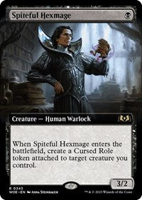 Magic: The Gathering Single - Wilds of Eldraine - Spiteful Hexmage (Extended Art) - FOIL Rare/0343 Lightly Played