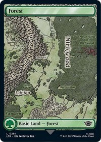 Magic: The Gathering Single - Universes Beyond: The Lord of the Rings: Tales of Middle-earth - Forest (0281) (Foil) - Land/0281 - Lightly Played