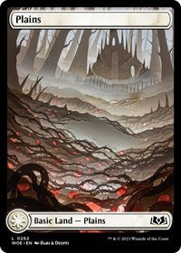 Magic: The Gathering Single - Wilds of Eldraine - Plains (0262) - FOIL Land/0262 Lightly Played