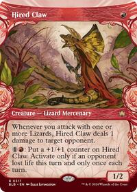 Magic: The Gathering Single - Bloomburrow - Hired Claw (Showcase) - FOIL Rare/0317 - Lightly Played