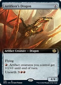 Magic: The Gathering Single - The Brothers' War - Artificer's Dragon (Extended Art) - Rare/376 - Lightly Played