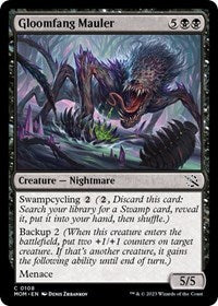 Magic: The Gathering Single - March of the Machine - Gloomfang Mauler (Foil) - Common/0108 - Lightly Played