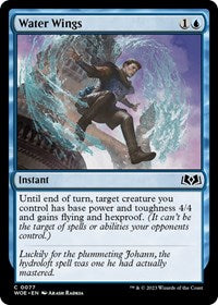 Magic: The Gathering Single - Wilds of Eldraine - Water Wings - FOIL Common/0077 Lightly Played